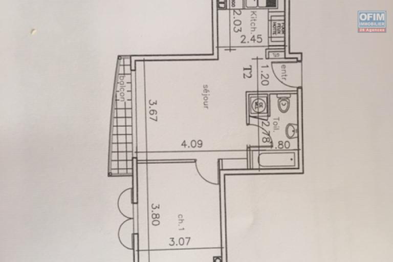 RARE - RESIDENCE DE BON STANDING CENTRE VILLE LE PORT APPARTEMENT T2+V RENOVE - IDEAL INVESTISSEMENT OU 1&deg; ACHAT