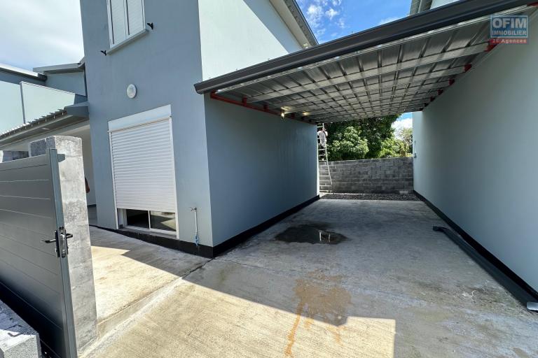 A louer jolie villa neuve Jumelée de type T4 à proximité immédiat du centre ville de Bras-Panon