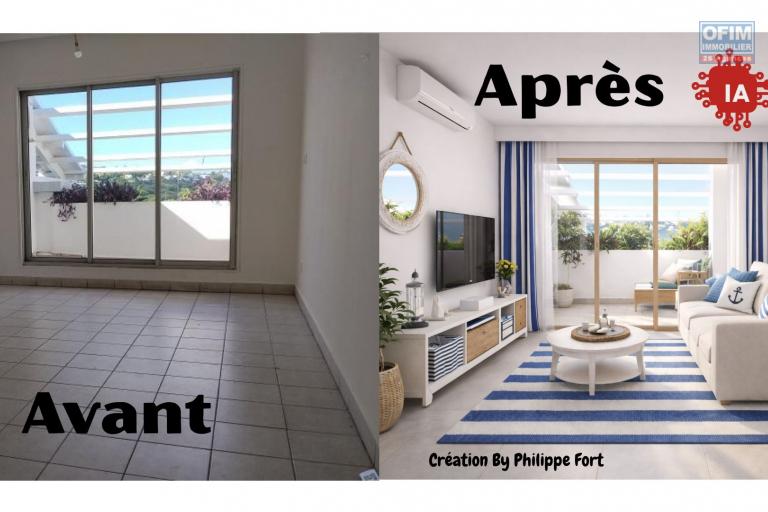 A Vendre T2 de 48 m2 au Roches Noires - Saint-Gilles avec vue mer - 265 957€