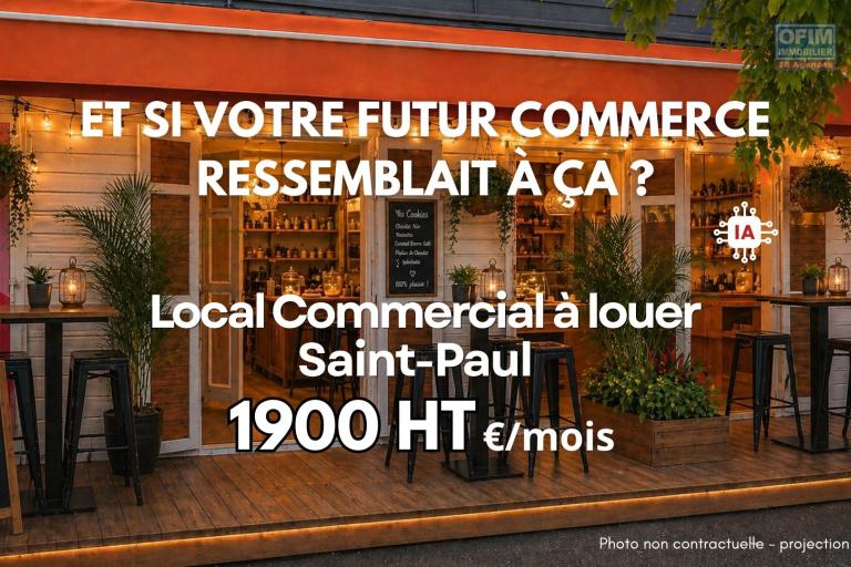 Et si votre futur commerce prenait vie ici ? A louer 1900&euro; HT / mois | Saint-Paul centre ville
