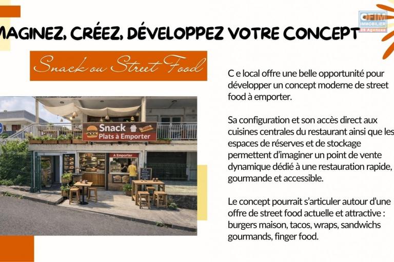 A VENDRE | Fonds de commerce d'un restaurant unique au centre ville du Tampon &agrave; 199 900&euro;