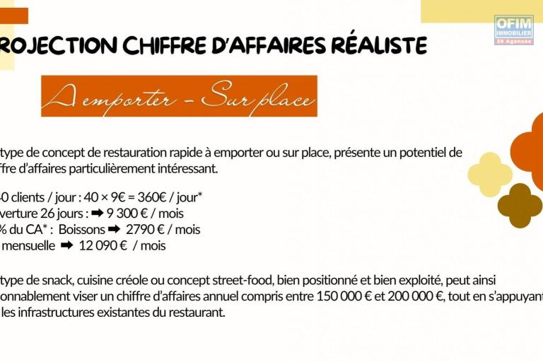 A VENDRE | Fonds de commerce d'un restaurant unique au centre ville du Tampon &agrave; 199 900&euro;