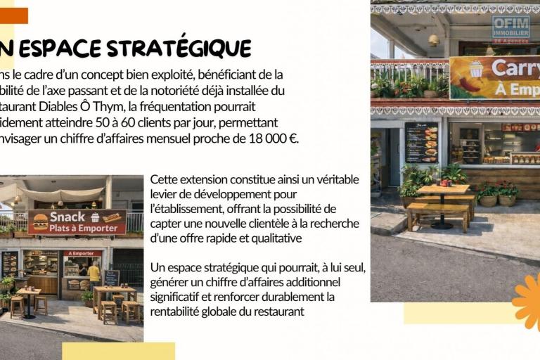 A VENDRE | Fonds de commerce d'un restaurant unique au centre ville du Tampon &agrave; 199 900&euro;