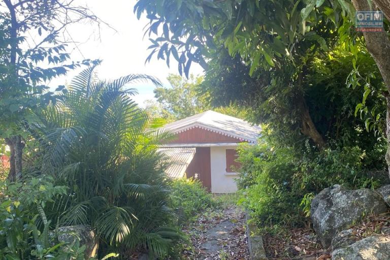 Terrain de 1012 m2, dont 910 m2 constructibles-Vue mer - Bois Rouge Saint-Paul.