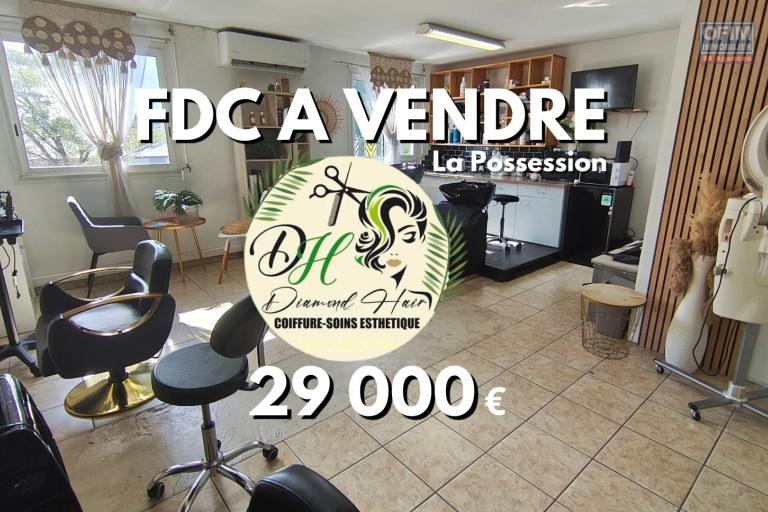 &Agrave; VENDRE &ndash; Diamond'Hair Salon de coiffure cl&eacute; en main &agrave; La Possession : 29 000 &euro;