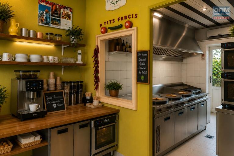 &Agrave; VENDRE &ndash; Fonds de commerce Aux P'Tits Farcis &agrave; 39 600&euro; &ndash; Centre-ville de Saint-Pierre