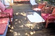 charmante maison meublée de plain-pied F3 à St-Joseph, terrasse et jardin