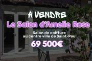 Au c&oelig;ur du centre-ville de Saint-Paul | Le salon de coiffure Am&eacute;lie Rose est &agrave; vendre au prix de 69 500 &euro;.