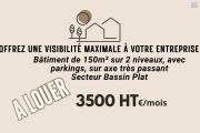 A louer | B&acirc;timents ind&eacute;pendant de 150 m2 avec un &eacute;tage &agrave; usage commercial ou professionnel &agrave; Saint-Pierre Bassin-Plat