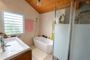 &Agrave; VENDRE &Agrave; PLATEAU CAILLOU &ndash; MAISON FAMILIALE F4 AVEC STUDIO IND&Eacute;PENDANT, VUE MER ET MONTAGNE - Salle de bain maison RDC