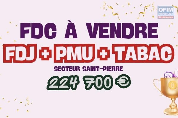 A VENDRE | Fonds de commerce LOTO - PMU - FDJ - BAR - TABAC à Saint-Pierre à 224 700€