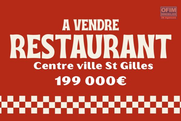 &Agrave; VENDRE &ndash; Restaurant avec terrasse au c&oelig;ur de Saint-Gilles-les-Bains &ndash; 199 000 &euro;