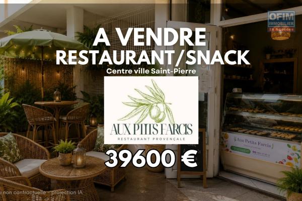 À VENDRE – Fonds de commerce Aux P'Tits Farcis à 39 600€ – Centre-ville de Saint-Pierre