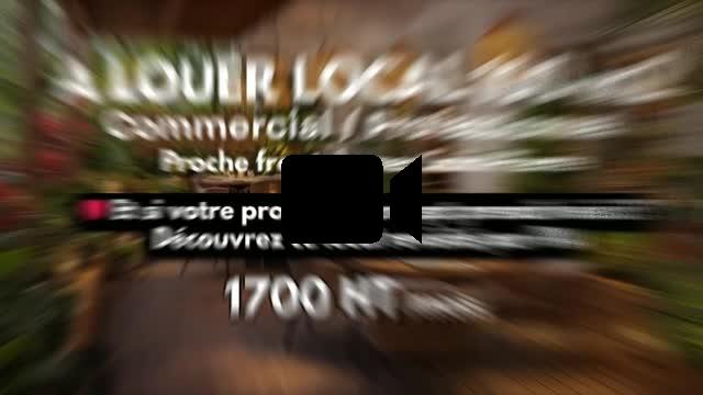 A louer local commercial / professionnel de 100m2 avec Terrasse proche front de mer Saint-Pierre &agrave; 1700&euro; HT