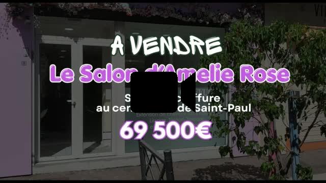 Au c&oelig;ur du centre-ville de Saint-Paul | Le salon de coiffure Am&eacute;lie Rose est &agrave; vendre au prix de 69 500 &euro;.